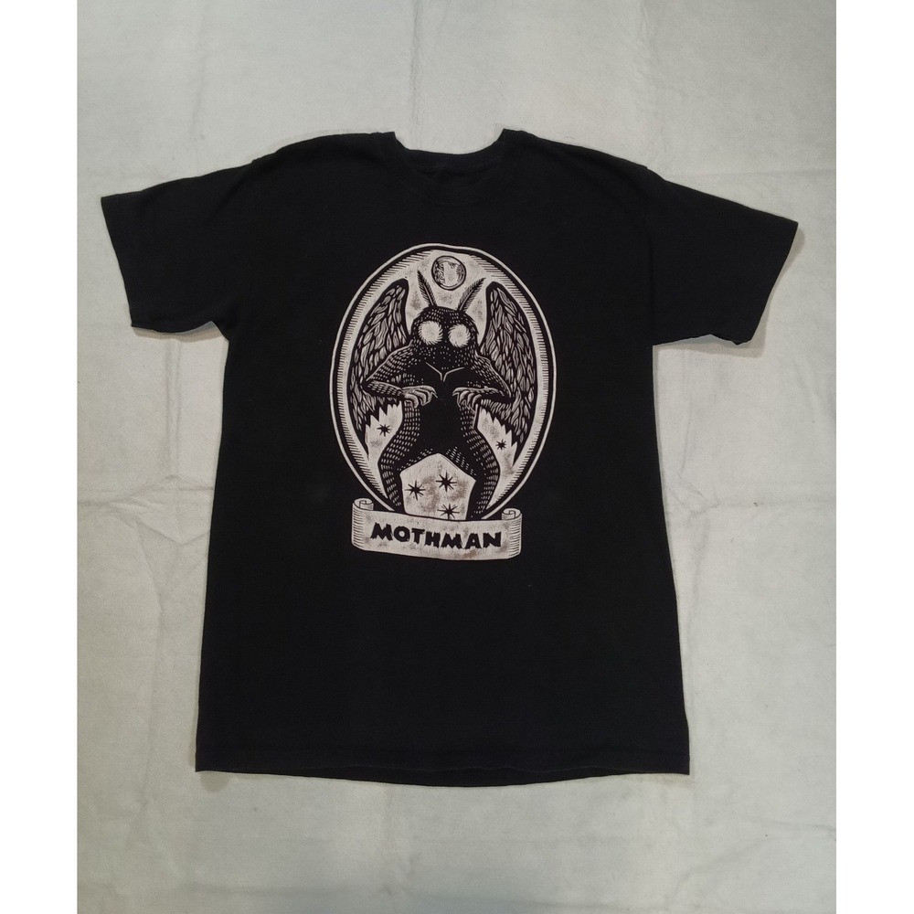 Black Matter Brian Reedy MOTHMAN Graphic T-Shirt Men's Size Medium Black